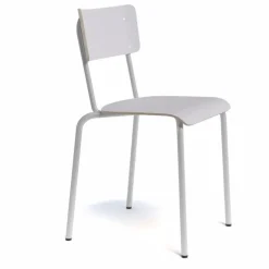 Collège Chaise d'écolier vintage en métal et bois