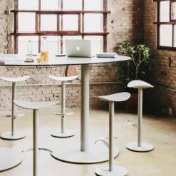 Coma Enea® Tabouret design en polypropylène et métal