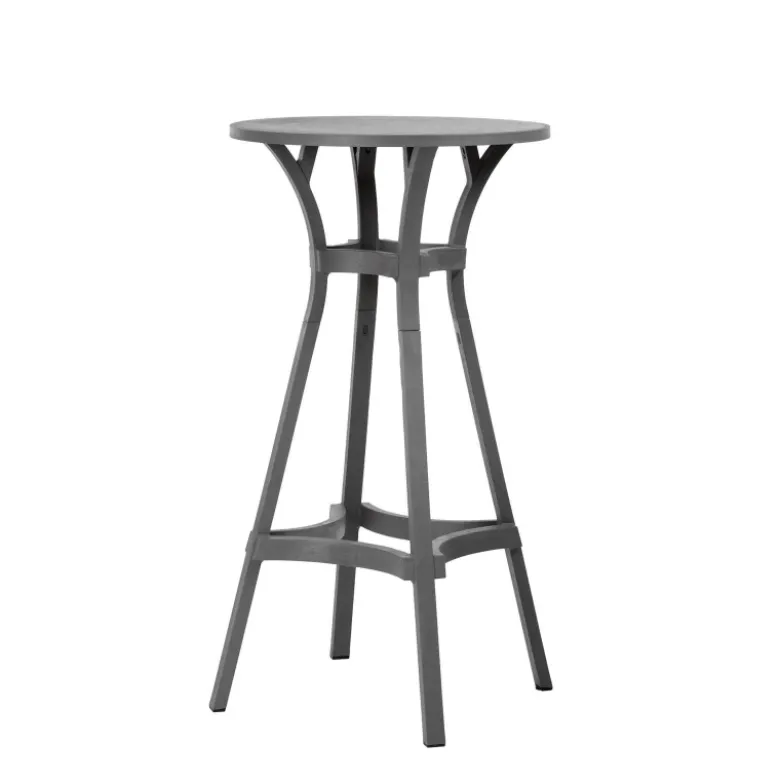 Combo Table de jardin ronde recyclée