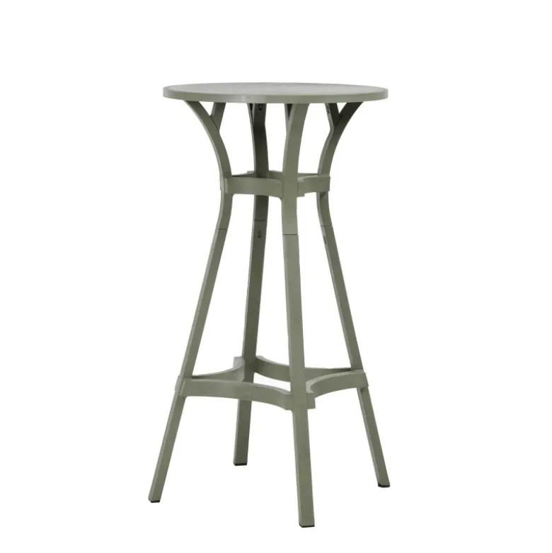 Combo Table de jardin ronde recyclée