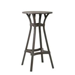 Combo Table de jardin ronde recyclée