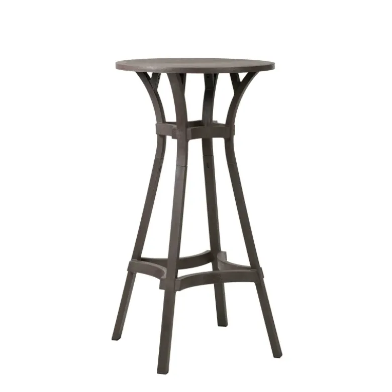 Combo Table de jardin ronde recyclée