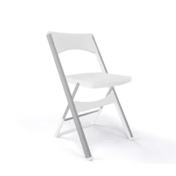 Compact Chaise pliante solide en technopolymère et métal aluminium
