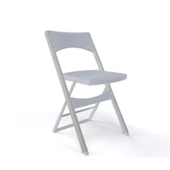 Compact Chaise pliante solide en technopolymère et métal aluminium