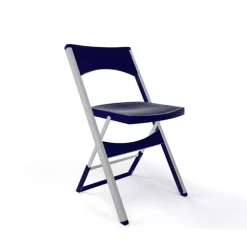 Compact Chaise pliante solide en technopolymère et métal aluminium
