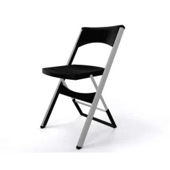 Compact Chaise pliante solide en technopolymère et métal aluminium
