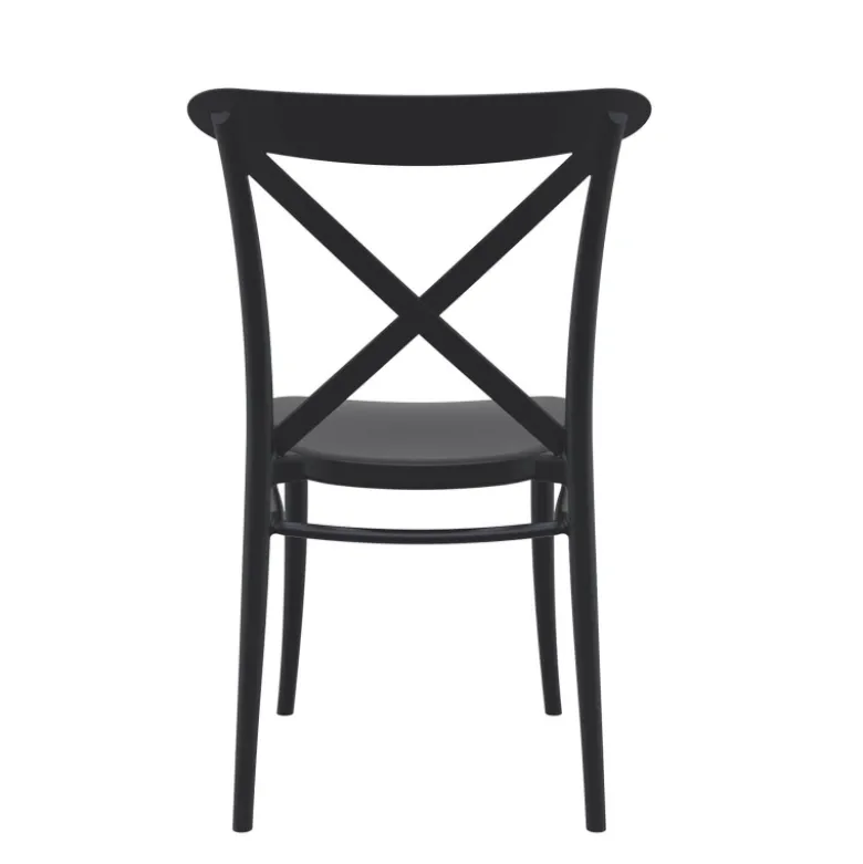 Cross Chaise de cuisine style bistrot empilable en polypropylène