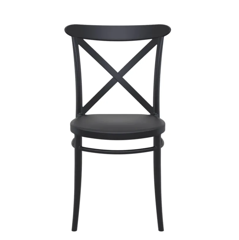 Cross Chaise de cuisine style bistrot empilable en polypropylène