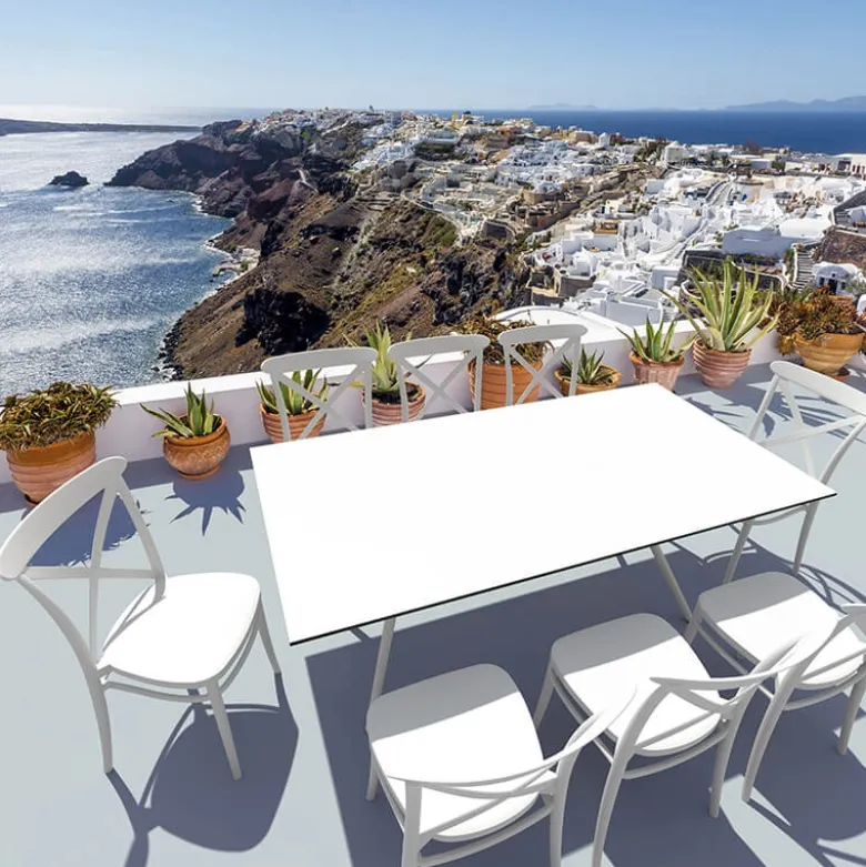 Cross Chaise de terrasse bistrot empilable en polypropylène