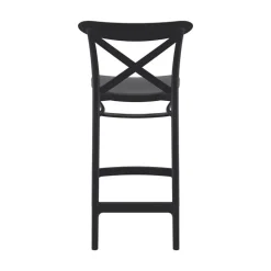 Cross Tabouret snack moderne en polypropylène avec dossier