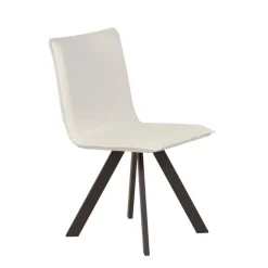 Denia Moblibérica® Chaise moderne en tissu et métal