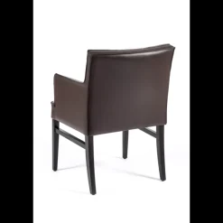 Diem 4 Fauteuil matelassé en synthétique et bois