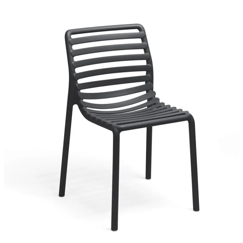 Doga bistrot Chaise de jardin design empilable sans accoudoirs de fabrication italienne