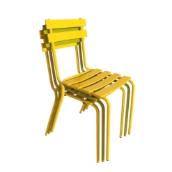 Eden Chaise de jardin française en métal empilable
