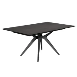 Eiffel Central Table moderne en céramique avec pied central et allonge