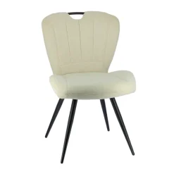 EliseChaise rembourrée pivotante en tissu avec poignée