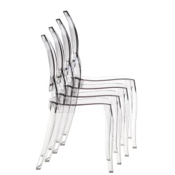 Elizabeth Chaise médaillon transparente en polycarbonate