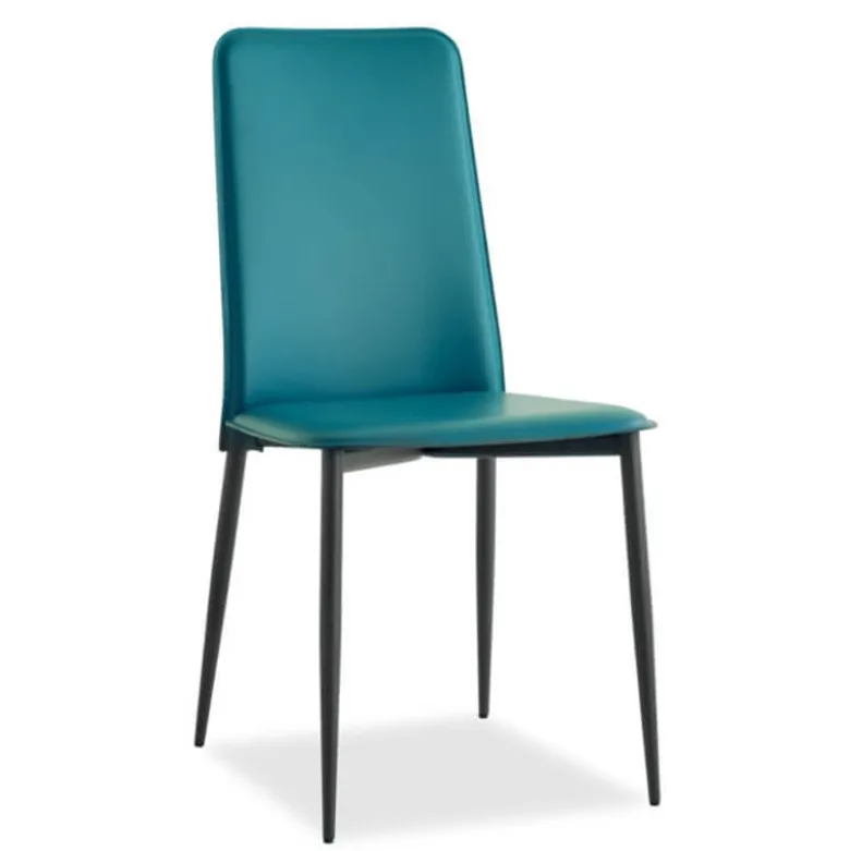 Ely A Chaise moderne en croûte de cuir