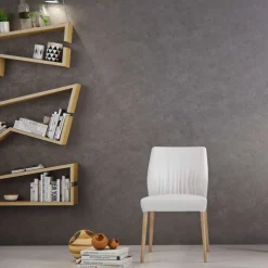 Enora Mobitec® Chaise cocooning en tissu et pieds en bois