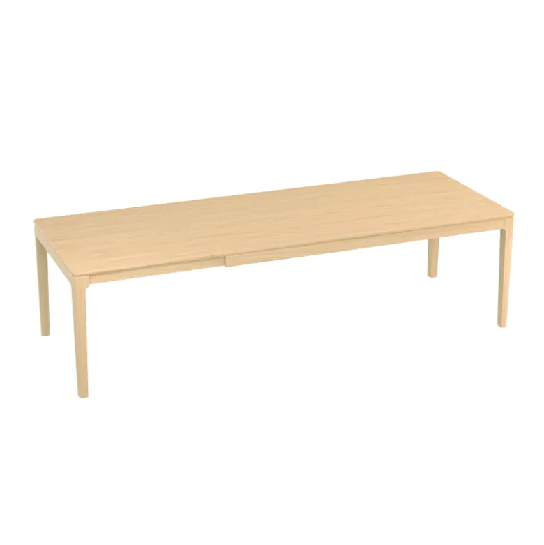 Fiera Table à manger extensible rectangulaire en bois