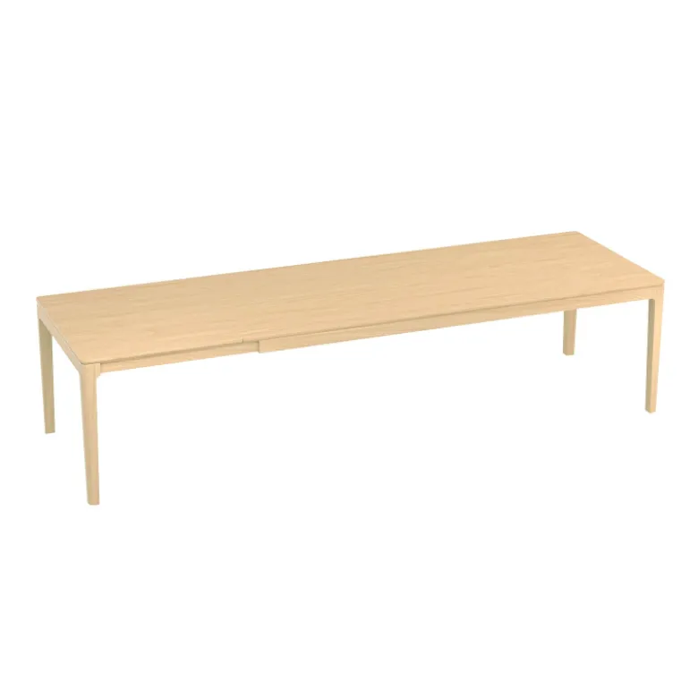 Fiera Table à manger extensible rectangulaire en bois