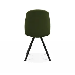 Figaro Chaise moderne pivotante en tissu fabriquée en Belgique
