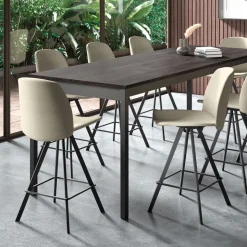 Figaro Tabouret snack pivotant en tissu de fabrication belge