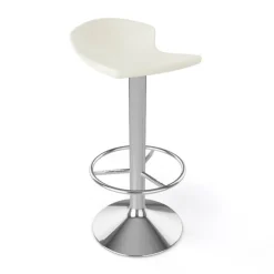 Free Tabouret bar pivotant italien en technopolymère et métal chromé