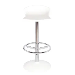 Free Tabouret bar pivotant italien en technopolymère et métal chromé