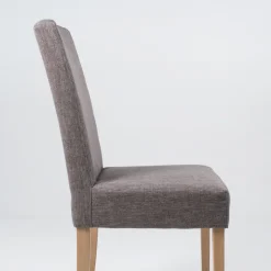 Gaby Mobitec® Chaise de salle à manger en tissu et bois massif