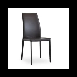 Giada Chaise de salle à manger en croûte de cuir