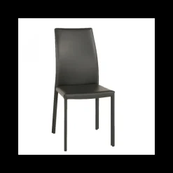Giada Chaise de salle à manger en croûte de cuir