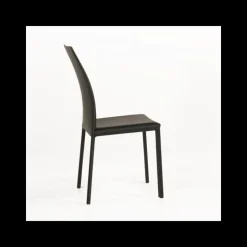 Giada Chaise de salle à manger en croûte de cuir
