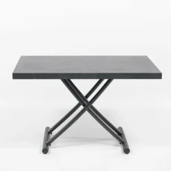 Géniale Table basse relevable petit espace en mélaminé