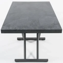 Géniale Table basse relevable petit espace en mélaminé