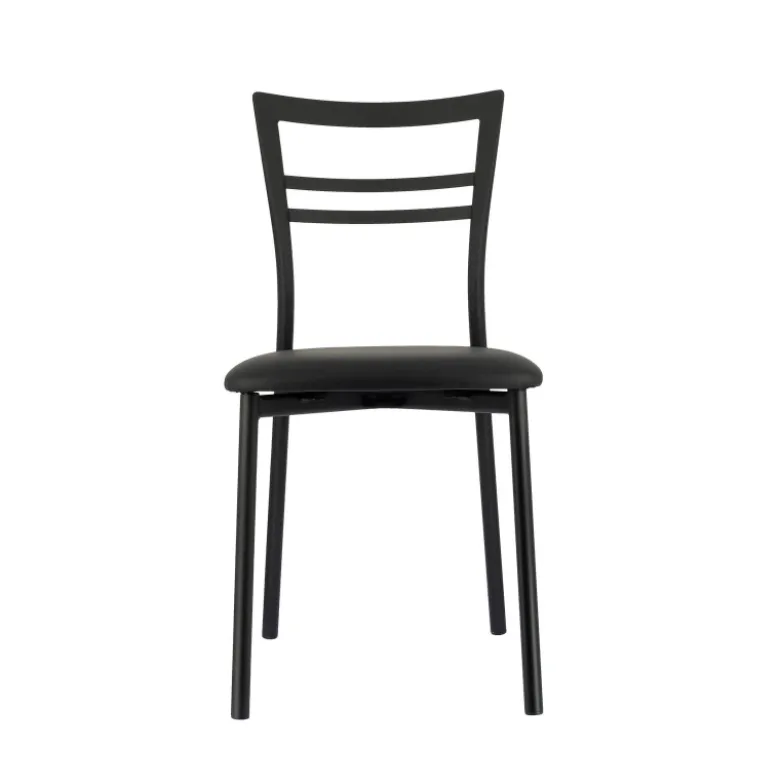 Go 1419 Chaise de cuisine rembourrée en synthétique et métal