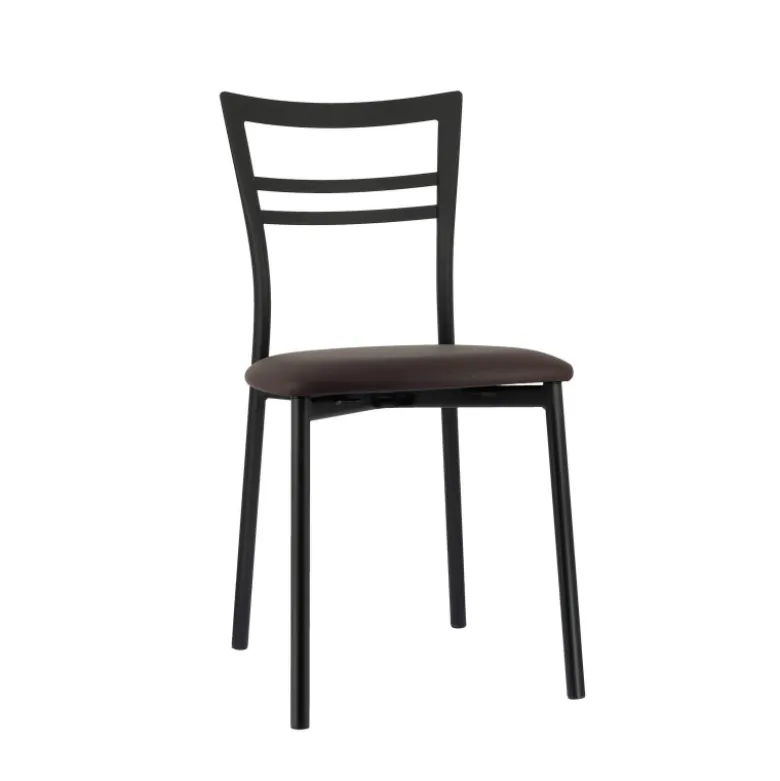 Go 1419 Chaise de cuisine rembourrée en synthétique et métal