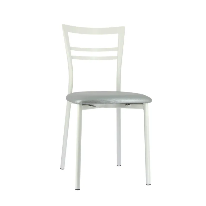 Go 1419 Chaise de cuisine rembourrée en synthétique et métal