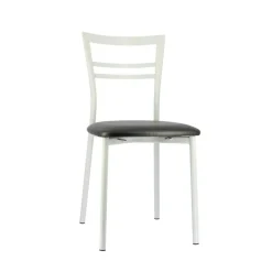 Go 1419 Chaise de cuisine rembourrée en synthétique et métal