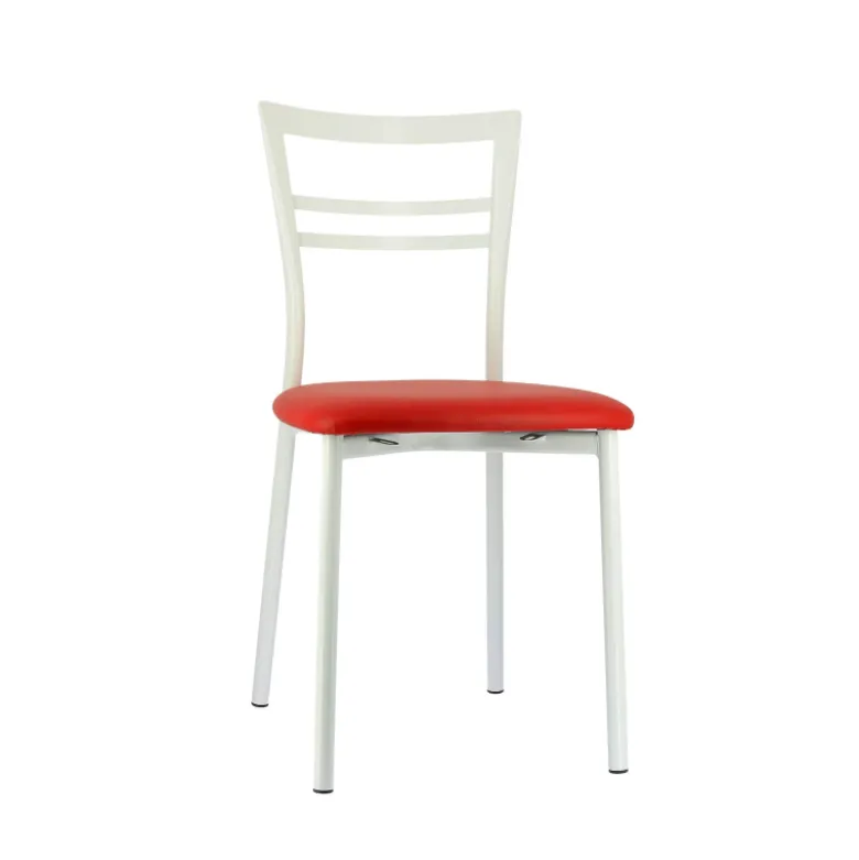 Go 1419 Chaise de cuisine rembourrée en synthétique et métal