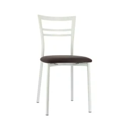 Go 1419 Chaise de cuisine rembourrée en synthétique et métal