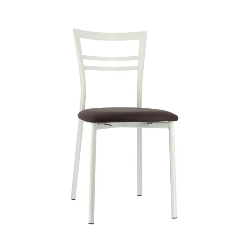 Go 1419 Chaise de cuisine rembourrée en synthétique et métal
