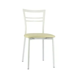 Go 1419 Chaise de cuisine rembourrée en synthétique et métal