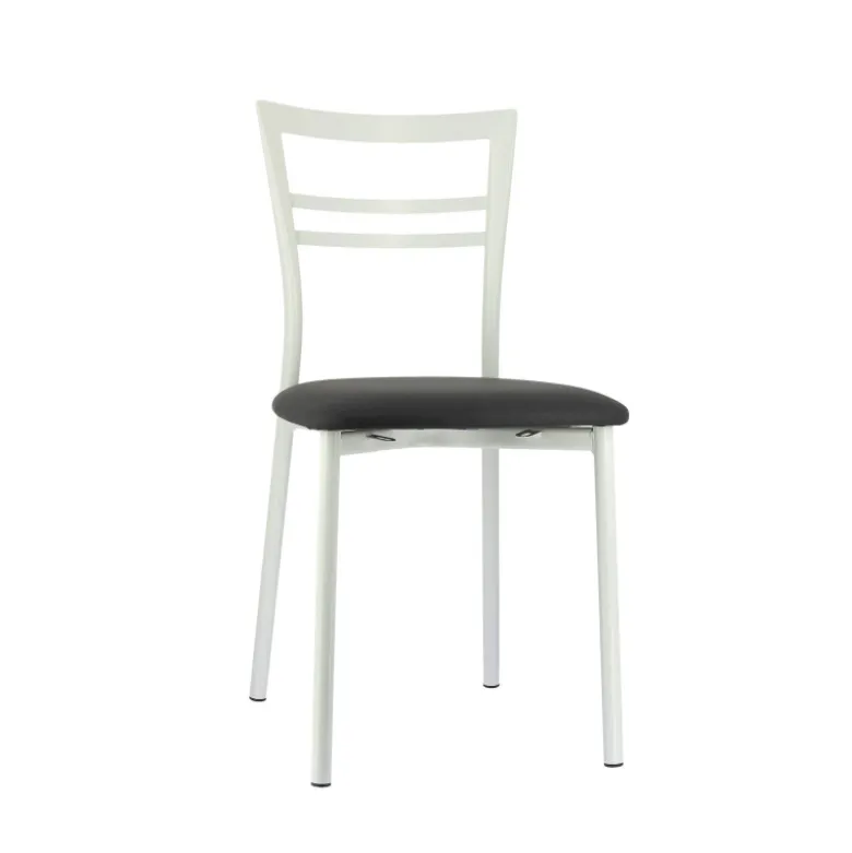 Go 1419 Chaise de cuisine rembourrée en synthétique et métal