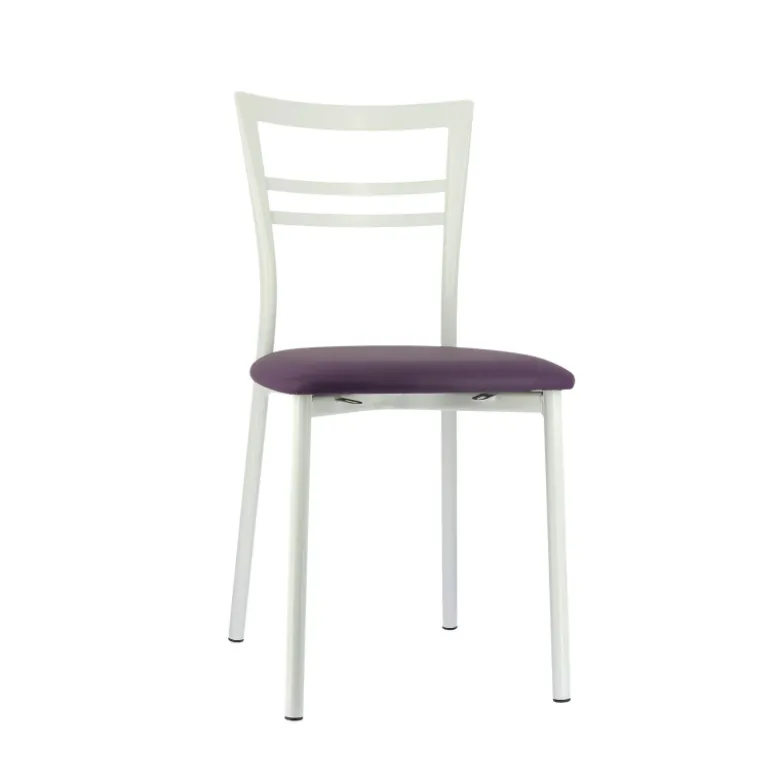 Go 1419 Chaise de cuisine rembourrée en synthétique et métal