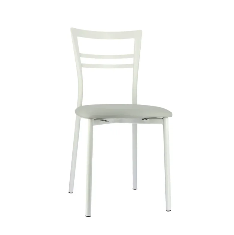 Go 1419 Chaise de cuisine rembourrée en synthétique et métal