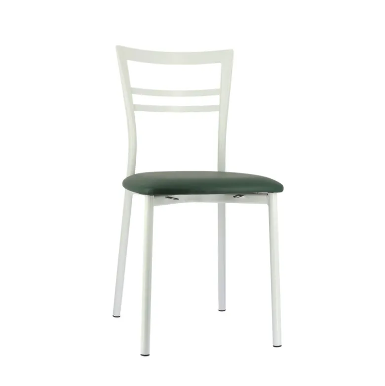 Go 1419 Chaise de cuisine rembourrée en synthétique et métal