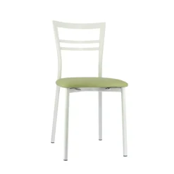 Go 1419 Chaise de cuisine rembourrée en synthétique et métal