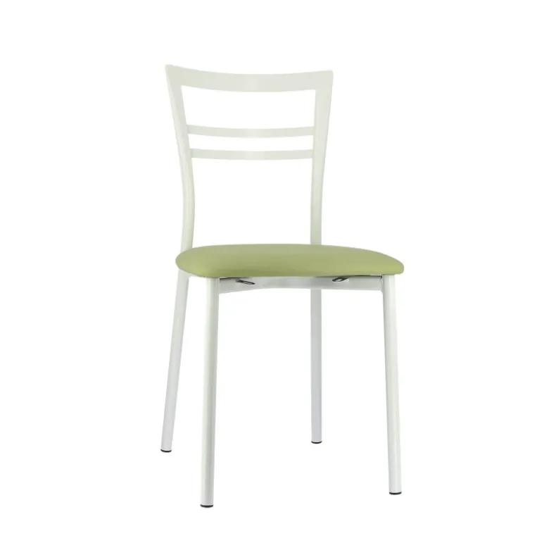 Go 1419 Chaise de cuisine rembourrée en synthétique et métal