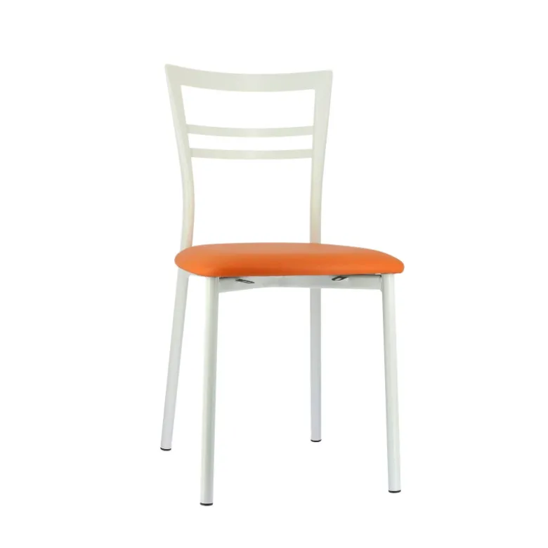 Go 1419 Chaise de cuisine rembourrée en synthétique et métal